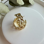 14K Özel Seri Zincir Desen C Küpe