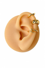 3'lü Gold Earcuff
