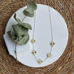 Altın Kaplama Mini Yonca Kolye (43+5 cm)