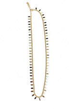 Altın Kaplama Yaprak Pullu Gold Zincir Kolye (45+5 cm)