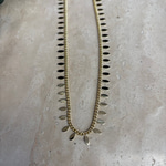 Altın Kaplama Yaprak Pullu Gold Zincir Kolye (45+5 cm)