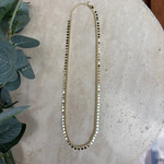 Altın Kaplama Yuvarlak Pullu Zincir Kolye (45+5 cm)