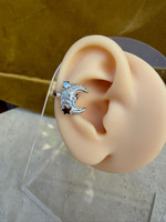Ay Yıldız Silver Earcuff