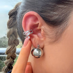 Baget Taşlı Gold Earcuff