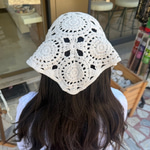 Bej Örgü Bandana