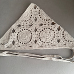 Bej Örgü Bandana