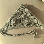 Çağla Yeşili Örgü Bandana 