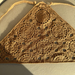Camel Rengi Örgü Bandana