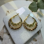 Çelik Dorika Ay Küpe 