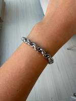 Çelik İç İçe Halka Bileklik (Silver)