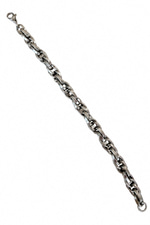 Çelik İç İçe Halka Bileklik (Silver)
