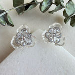 Çiçek Küpe (Üç Yapraklı Silver)