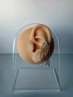 Çiçekli sallantılı Zincir Gold Earcuff