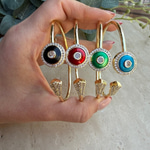 Daire Model Kelepçe Bileklik (Kırmızı)