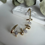 Damla Kesim Taşlı Gold Earcuff