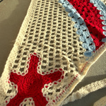 Deniz Yıldızı Desenli Örgü Bandana 