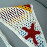 Deniz Yıldızı Desenli Örgü Bandana 