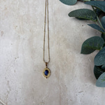 Etnik Lapis Lazuli Taşlı Çelik Kolye