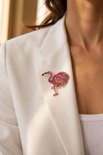 Flamingo Broş (Taşlı)