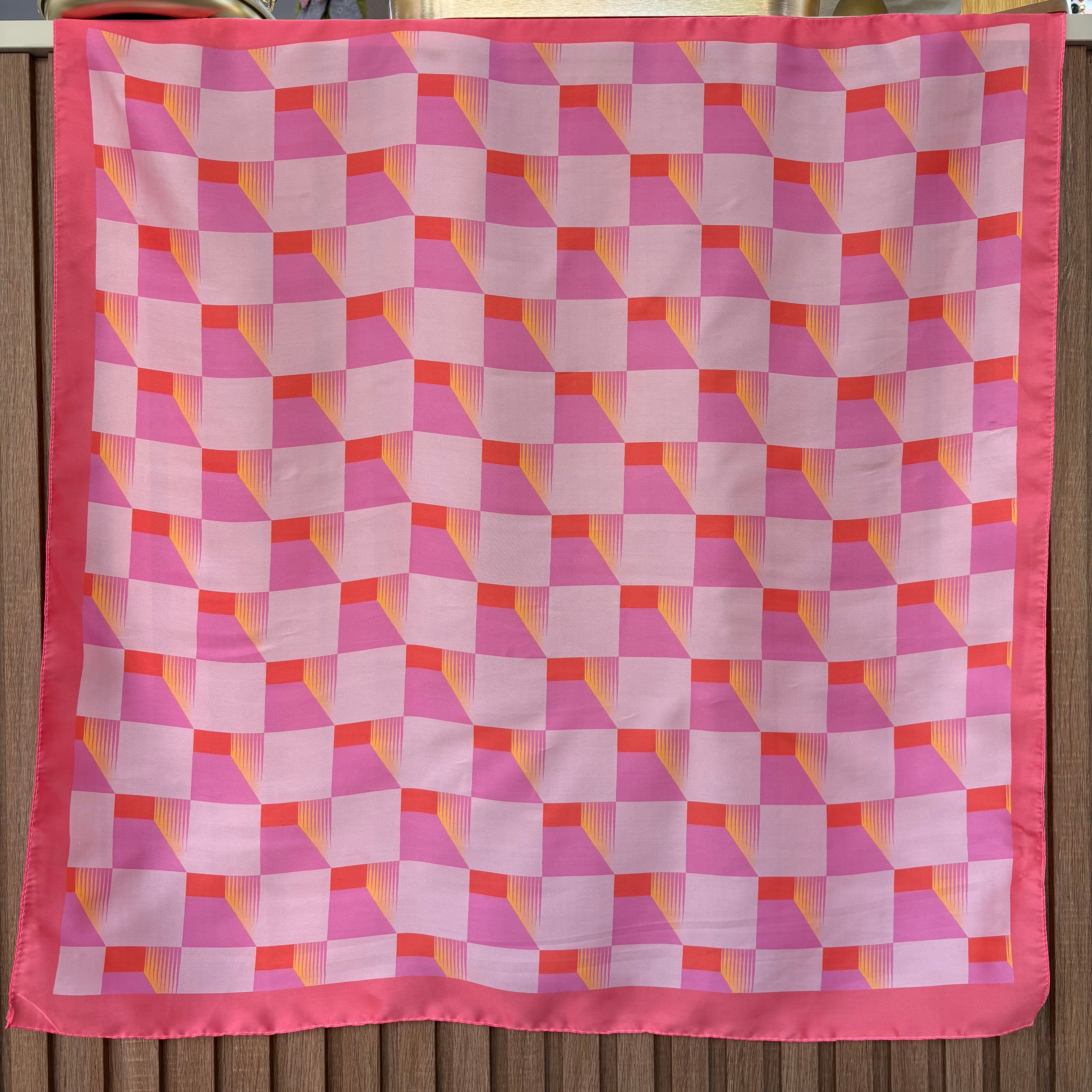 Geometrik Desen Fular (70x70)