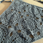 Gök Mavisi Örgü Bandana