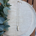 Gold Balıklı Çelik Kolye