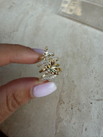 Gold Kelebek Çifti Taşlı Earcuff