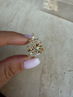 Gold Kelebek Çifti Taşlı Earcuff