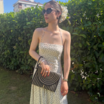 Gold Simli Siyah Clutch