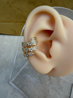 Gold Taşlı Yılan Earcuff