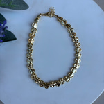 Gold Yuvarlak Plaka Halhal 