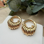 Halka Sarmallı Küpe (Gold)