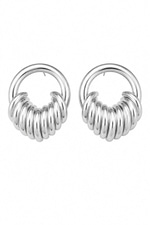 Halka Sarmallı Küpe (Silver)