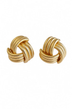 İç İçe Geçmeli Düğüm Küpe (Gold)