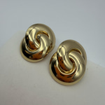 İç İçe Geçmiş Gold Küpe 