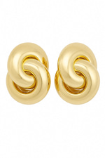 İç İçe Geçmiş Gold Küpe