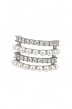 İnci Taş Silver Earcuff