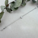 Kalpli Tamtur Bileklik (17+2 cm - Silver)