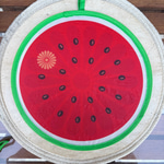 Karpuz Desenli Yelpaze