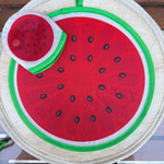Karpuz Desenli Yelpaze