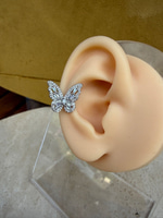 Kelebek Taşlı Silver Earcuff