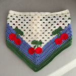 Kiraz Desenli Bandana 