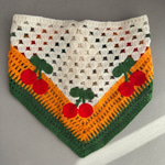 Kiraz Desenli Bandana (Turuncu)