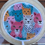 Leopar Desenli Yelpaze