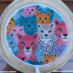 Leopar Desenli Yelpaze