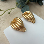 Mat Gold Banana Küpe 