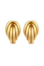 Mat Gold Banana Küpe