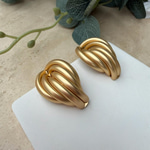 Mat Gold Banana Küpe