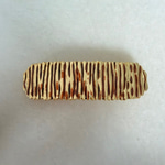Mineli Çizgili Gold Metal Otomatik Toka - Kahve