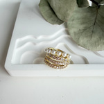 Mini İncili Taşlı Earcuff